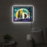 Sasquatch Full moon LED Sign