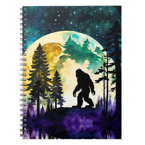 Sasquatch Full moon Notebook