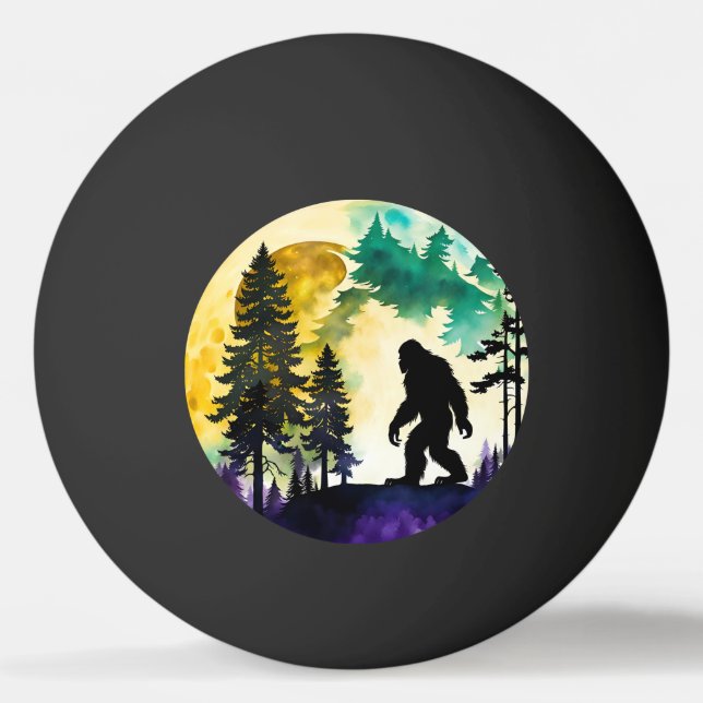 Sasquatch Full moon Ping Pong Ball (Front)