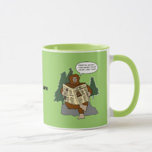 Sasquatch Gift Idea Funny Bigfoot Cartoon Mug