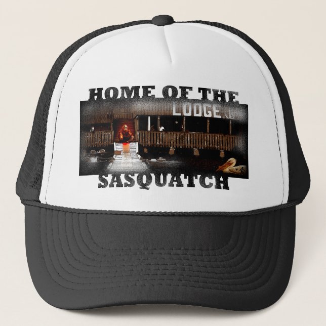 Sasquatch hat. trucker hat (Front)