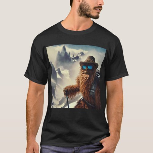 Sasquatch Hiking Mountains T_Shirt