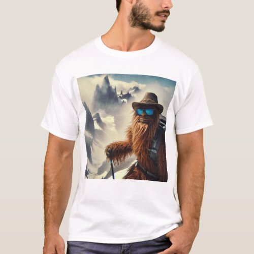 Sasquatch Hiking Mountains T_Shirt