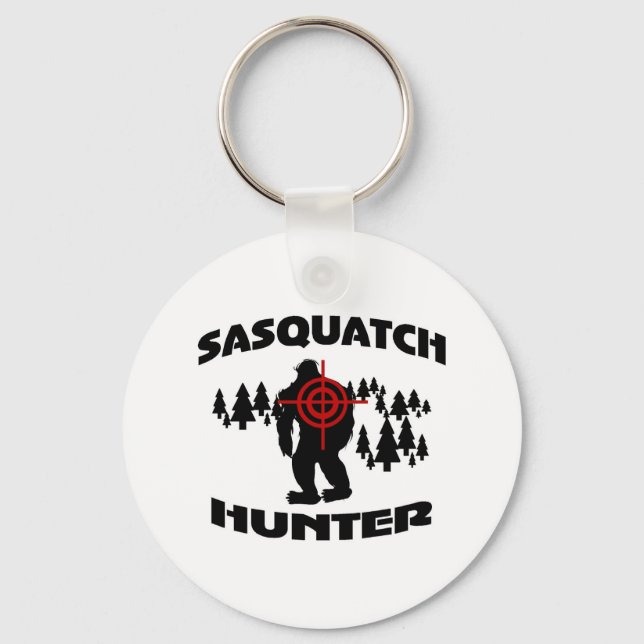 Sasquatch Hunter Keychain (Front)
