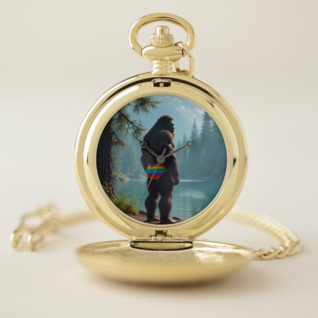 Sasquatch in bloom pocket watch (Inside)