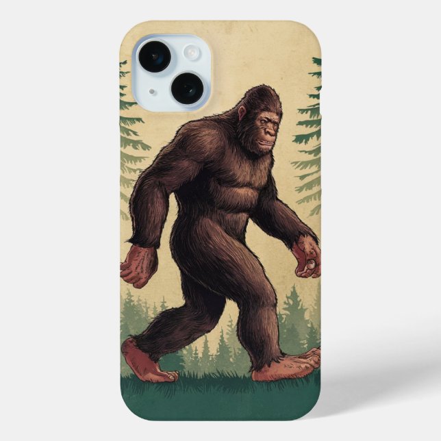 Sasquatch in Nature Case-Mate iPhone Case (Back)