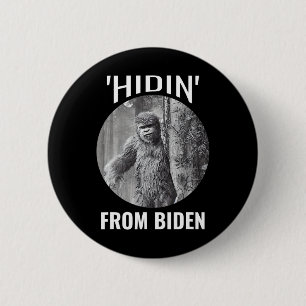Sasquatch Is A Conservative Republican hidin' From Button