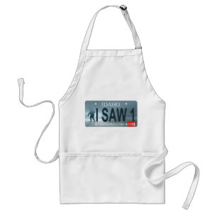 Sasquatch License Plate Adult Apron