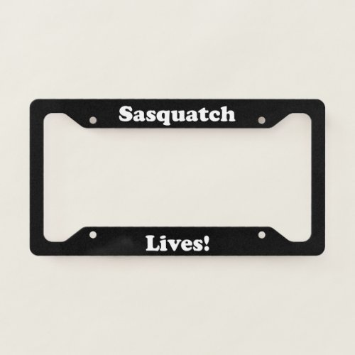 Sasquatch Lives License Plate Frame