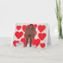 Sasquatch-love-hearts Holiday Card