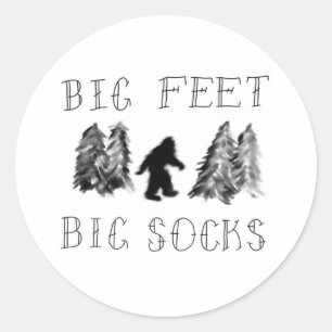 Sasquatch Mug Classic Round Sticker