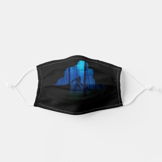 Sasquatch night cloth face mask