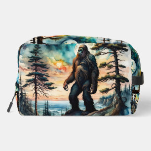 Sasquatch on a Forest Ridge Above Ocean Dopp Kit