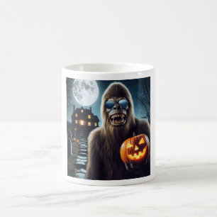 Sasquatch on Halloween Coffee Mug