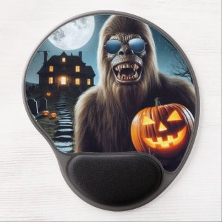 Sasquatch on Halloween Gel Mouse Pad