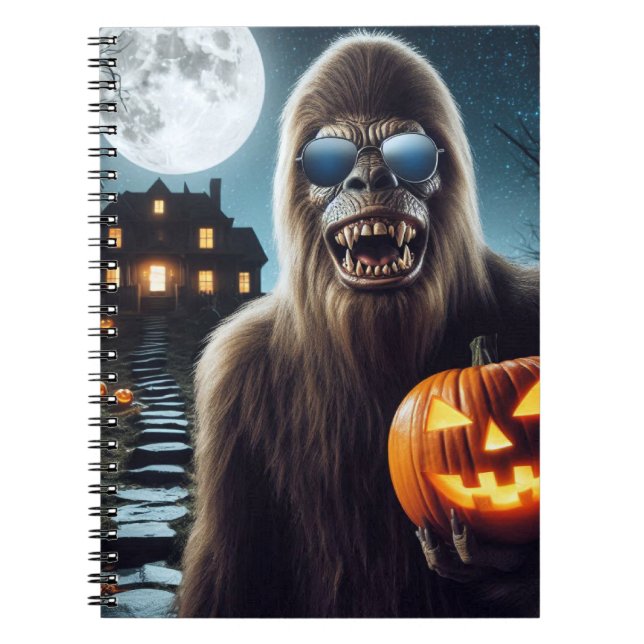 Sasquatch on Halloween Notebook (Front)