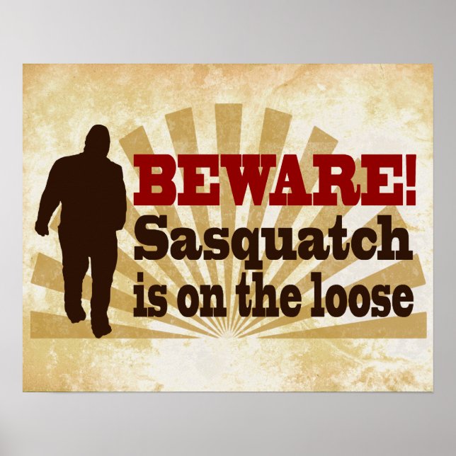 Sasquatch on the Loose Poster (Front)