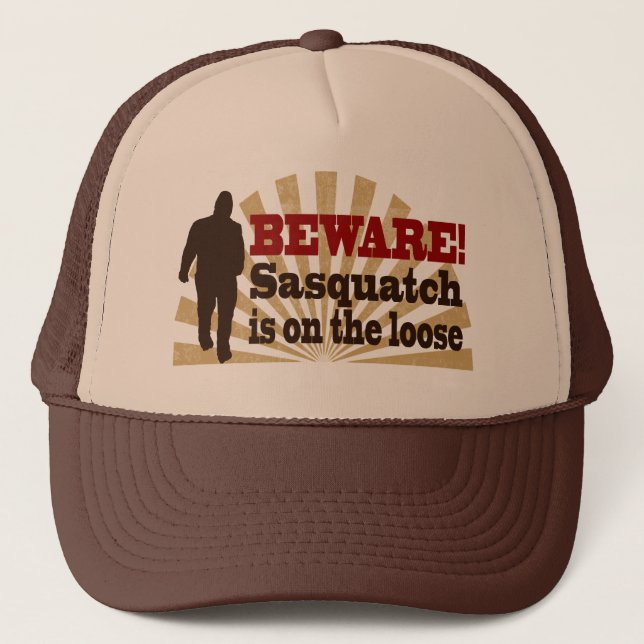 Sasquatch on the Loose Trucker Hat (Front)