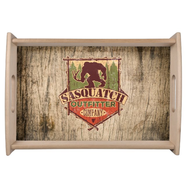 Sasquatch Outfitter Company Serving Tray (Front)