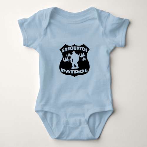 Sasquatch Patrol Forest Badge Baby Bodysuit