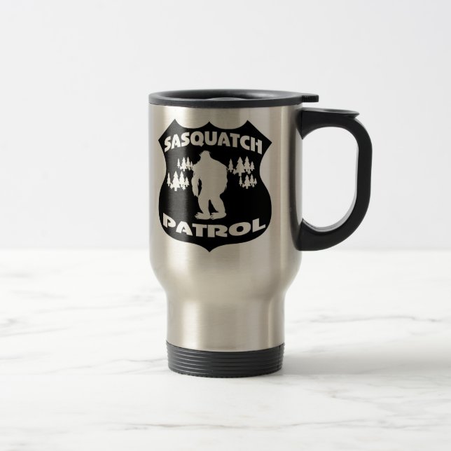 Sasquatch Patrol Forest Badge Travel Mug (Right)