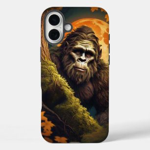 Sasquatch Peeking iPhone 16 Plus Case