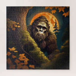 Sasquatch Peeking Jigsaw Puzzle