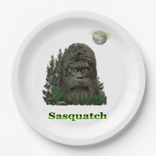Sasquatch products paper plates (Front)