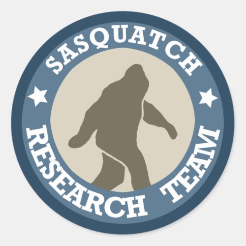 Sasquatch Research Team Classic Round Sticker