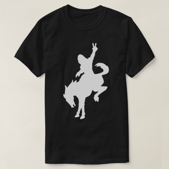 Sasquatch riding Bronco T-Shirt (Design Front)