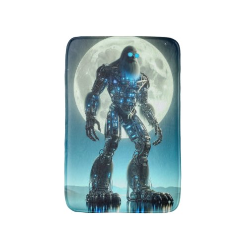 Sasquatch Robot Bath Mat