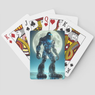 Sasquatch Robot Poker Cards