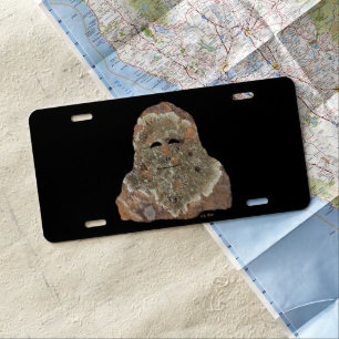 Sasquatch Rock Art License Plate