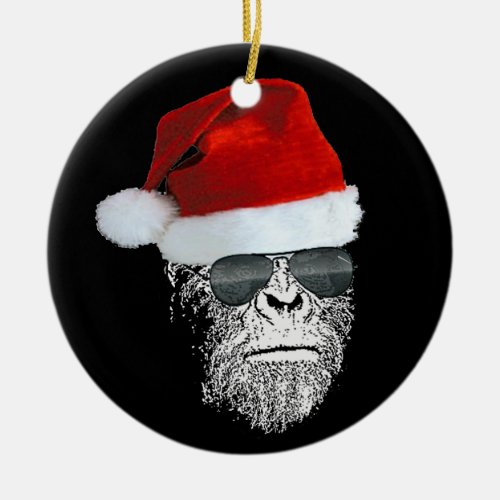 Sasquatch Secret Santa Christmas Tree Ornament