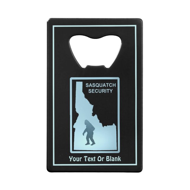 Sasquatch Security - Idaho Credit Card Bottle Opener (Front)