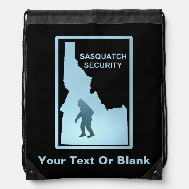 Sasquatch Security - Idaho Drawstring Bag (Front)