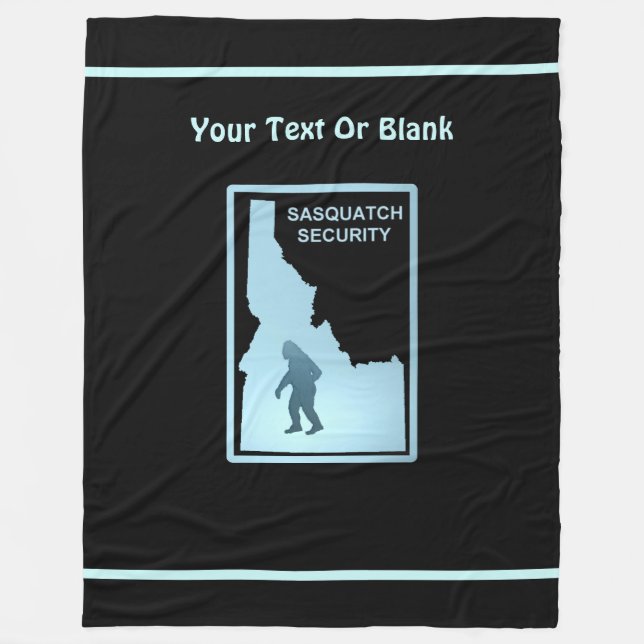Sasquatch Security - Idaho Fleece Blanket (Front)