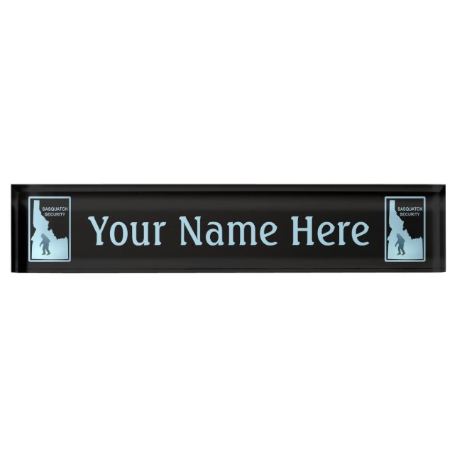 Sasquatch Security - Idaho Name Plate (Front)