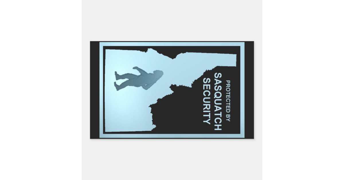 Sasquatch Security Idaho Rectangular Sticker Zazzle