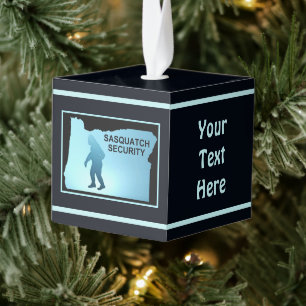 Sasquatch Security - Oregon Cube Ornament