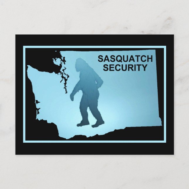 Sasquatch Security - Washington Postcard (Front)