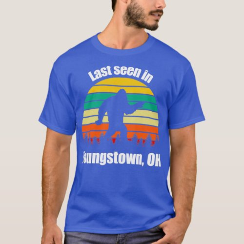 Sasquatch Seti Last Seen In Youngstown Ohio Siting T_Shirt