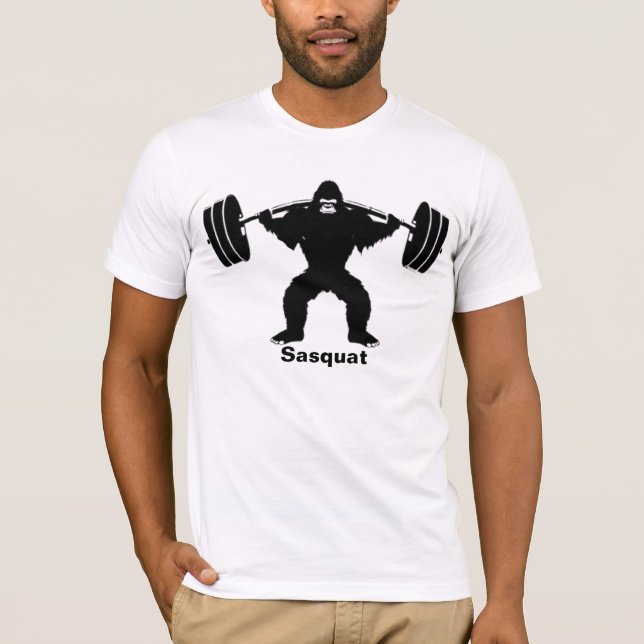 Sasquatch Shirt, Funny Bigfoot Graphic Sasquat T-Shirt (Front)