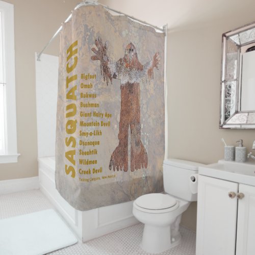 Sasquatch Shower Curtain