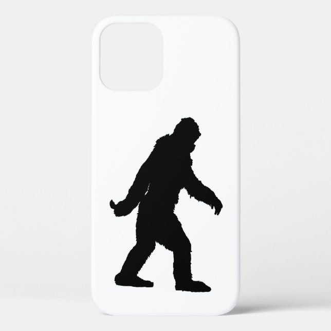 Sasquatch Silhouette on Carbon Fiber decor Case-Mate iPhone Case (Back)