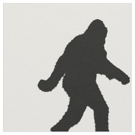 Sasquatch Squatchin' Silhouette Fabric
