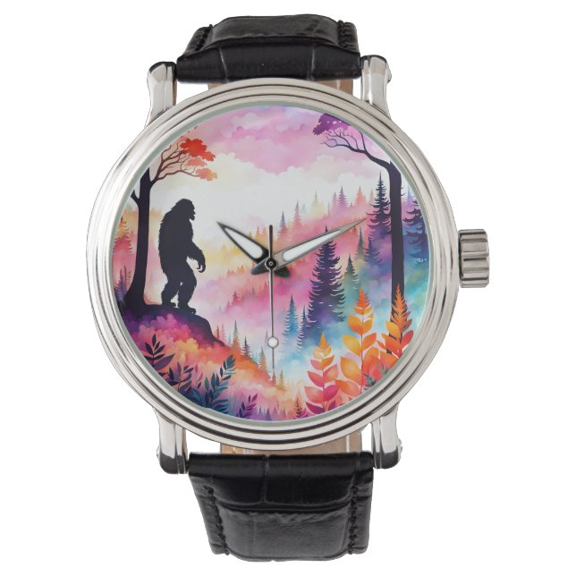 Sasquatch Standing on Ridge overlooking the forest Watch (Front)