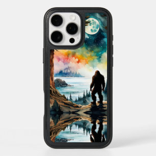 Sasquatch Standing on Ridge overlooking the Ocean iPhone 16 Pro Max Case