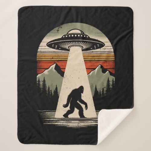 Sasquatch Swagger Elevate Your Look with Bigfoot_I Sherpa Blanket