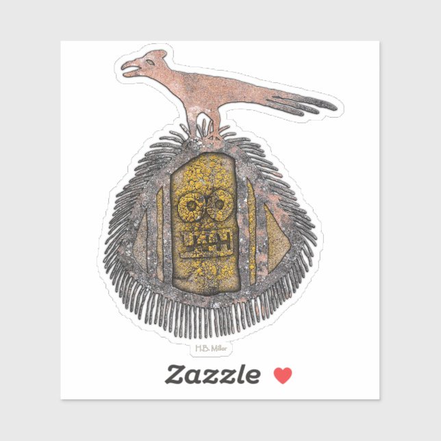 Sasquatch Talking Canyons, New Mexico Sticker (Sheet)